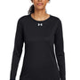 Under Armour Womens Team Tech Moisture Wicking Long Sleeve Crewneck T-Shirt - Black