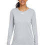 Under Armour Womens Team Tech Moisture Wicking Long Sleeve Crewneck T-Shirt - Mod Grey
