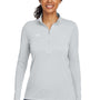 Under Armour Womens Team Tech Moisture Wicking 1/4 Zip Sweatshirt - Mod Grey