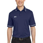 Under Armour Mens Teams Performance Moisture Wicking Short Sleeve Polo Shirt - Midnight Navy Blue