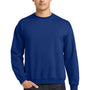 Gildan Mens Pill Resistant Fleece Crewneck Sweatshirt - Fan Deep Royal Blue