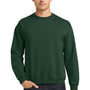 Gildan Mens Pill Resistant Fleece Crewneck Sweatshirt - Fan Dark Green
