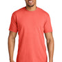 Comfort Colors Mens Short Sleeve Crewneck T-Shirt - Neon Red Orange