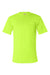 Bayside 1725 Mens USA Made Short Sleeve Crewneck T-Shirt w/ Pocket Safety Green Flat Front