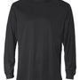 Badger Mens B-Core Moisture Wicking Long Sleeve Crewneck T-Shirt - Black