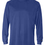Badger Mens B-Core Moisture Wicking Long Sleeve Crewneck T-Shirt - Royal Blue