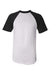 Augusta Sportswear 423 Mens Short Sleeve Crewneck T-Shirt White/Black Model Flat Front