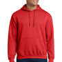 Gildan Mens Pill Resistant Hooded Sweatshirt Hoodie w/ Pouch Pocket - Heather Scarlet Red