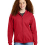 Gildan Youth Heavy Blend Full Zip Hooded Sweatshirt Hoodie w/ Pockets - Red