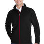 Spyder Mens Constant Full Zip Sweater Fleece Jacket - Black/Red