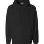 Weatherproof Mens Cross Weave Hooded Sweatshirt Hoodie w/ Pouch Pocket - Black