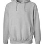 Weatherproof Mens Cross Weave Hooded Sweatshirt Hoodie w/ Pouch Pocket - Heather Grey