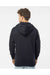 Independent Trading Co. IND4000Z Mens Full Zip Hooded Sweatshirt Hoodie Black Model Back