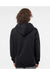 Independent Trading Co. IND4000 Mens Hooded Sweatshirt Hoodie Black Model Back