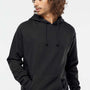 Independent Trading Company Mens Hooded Sweatshirt Hoodie w/ Pouch Pocket - Black