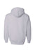 Independent Trading Co. IND4000 Mens Hooded Sweatshirt Hoodie Heather Grey Flat Back