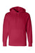 Independent Trading Co. IND4000 Mens Hooded Sweatshirt Hoodie Red Flat Front