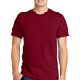 American Apparel Mens Fine Jersey Short Sleeve Crewneck T-Shirt - Cranberry Red