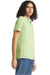 American Apparel 2001CVC Mens CVC Short Sleeve Crewneck T-Shirt Heather Cucumber Green Model Side