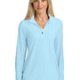 TravisMathew Womens Crestview 1/4 Zip Sweatshirt - Dream Blue - Coming Soon