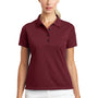 Nike Womens Tech Basic Dri-Fit Moisture Wicking Short Sleeve Polo Shirt - Team Red