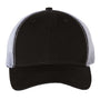 Sportsman Mens Bio-Washed Adjustable Trucker Hat - Black/White - NEW