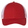 Sportsman Mens Bio-Washed Adjustable Trucker Hat - Red/White - NEW