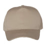 Valucap Hats Mens 5 Panel Twill Snapback Hat - Khaki Brown
