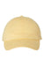 Valucap VC300A Mens Adult Bio-Washed Classic Dad Hat Butter Yellow Flat Front