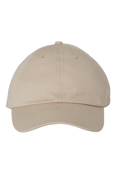 Valucap VC300A Mens Adult Bio-Washed Classic Dad Hat Stone Flat Front