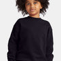 Hanes Youth Ecosmart Pill Resistant Crewneck Sweatshirt - Black - New