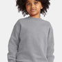 Hanes Youth Ecosmart Pill Resistant Crewneck Sweatshirt - Light Steel Grey - New