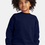 Hanes Youth Ecosmart Pill Resistant Crewneck Sweatshirt - Navy Blue - New