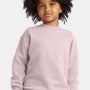 Hanes Youth Ecosmart Pill Resistant Crewneck Sweatshirt - Pale Pink - New