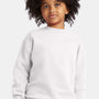 Hanes Youth Ecosmart Pill Resistant Crewneck Sweatshirt - White - New