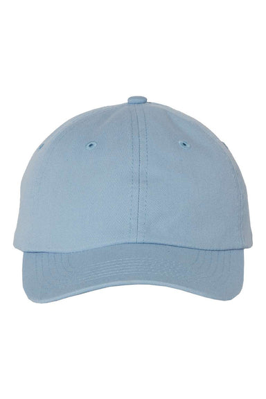 Valucap VC300Y Mens Small Fit Bio-Washed Dad Hat Baby Blue Flat Front