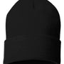 Sportsman Hats Unisex Solid Cuffed Beanie - Black