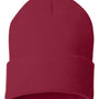 Sportsman Hats Unisex Solid Cuffed Beanie - Cardinal Red
