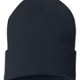 Sportsman Hats Unisex Solid Cuffed Beanie - Navy Blue