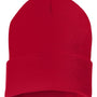 Sportsman Hats Unisex Solid Cuffed Beanie - Red