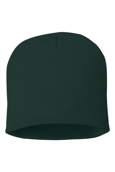 Sportsman SP08 Mens Beanie Forest Green Flat Front