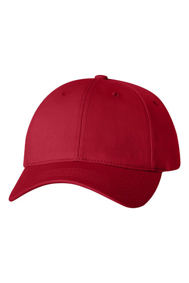 Sportsman 2260 Mens Adult Twill Hat Red Flat Front