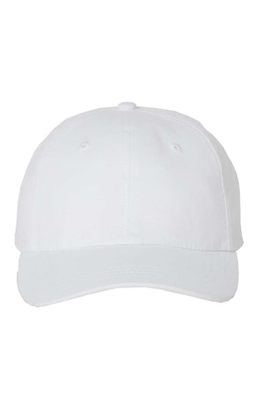Valucap 6440 Mens Econ Hat White Flat Front