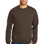 Jerzees Mens NuBlend Fleece Crewneck Sweatshirt - Chocolate Brown
