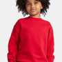 Hanes Youth Ecosmart Pill Resistant Crewneck Sweatshirt - Deep Red - New