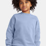 Hanes Youth Ecosmart Pill Resistant Crewneck Sweatshirt - Light Blue - New