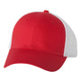 Valucap Mens Mesh Back Twill Snapback Trucker Hat - Red/White - NEW