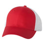 Valucap Hats Mens Mesh Back Twill Snapback Trucker Hat - Red/White