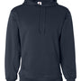 Badger Mens Performance Moisture Wicking Fleece Hooded Sweatshirt Hoodie w/ Pouch Pocket - Navy Blue