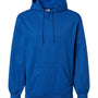 Badger Mens Performance Moisture Wicking Fleece Hooded Sweatshirt Hoodie w/ Pouch Pocket - Royal Blue